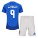 Maillot de foot Italie Gianluca Scamacca #9 Domicile vêtements enfant Europe 2024 Manches Courtes (+ pantalon court)